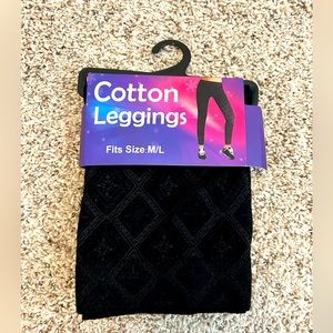 Leggings, Black Fits M/L